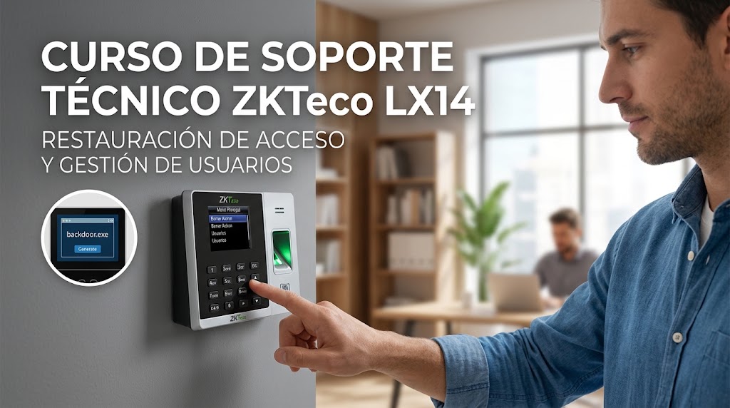 MANUAL DE PROCEDIMIENTO TÉCNICO: DESBLOQUEO Y ELIMINACIÓN DE ADMINISTRADOR ( ZKTeco Serie LX )